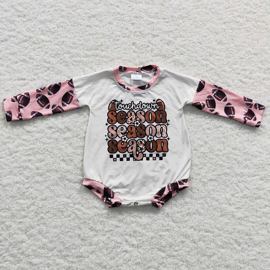 Baby Girls Season Football Rompers