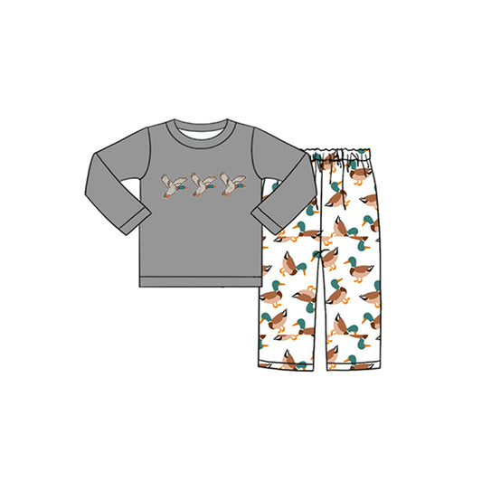 Baby Boys Duck Grey Top Fall Pants Clothing preorder(moq 5)