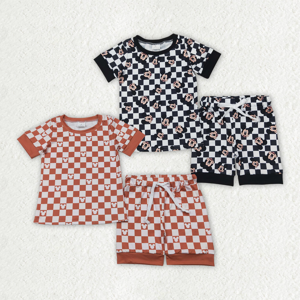 Sibling Baby Girls Cartoon Mouse Top Tee Shorts Pajamas Clothes Sets