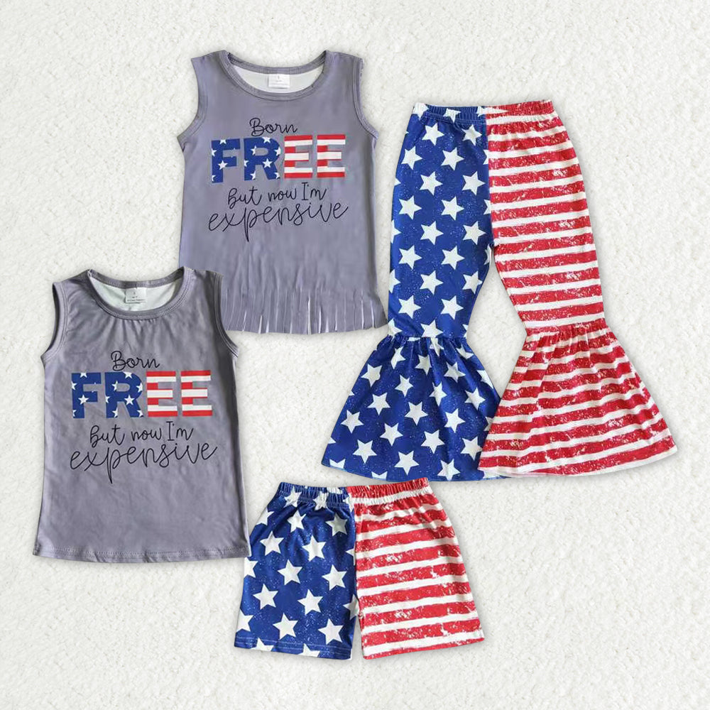 Sibling Baby Girls Boys 4th Of July Free Holiday Clothes Sets