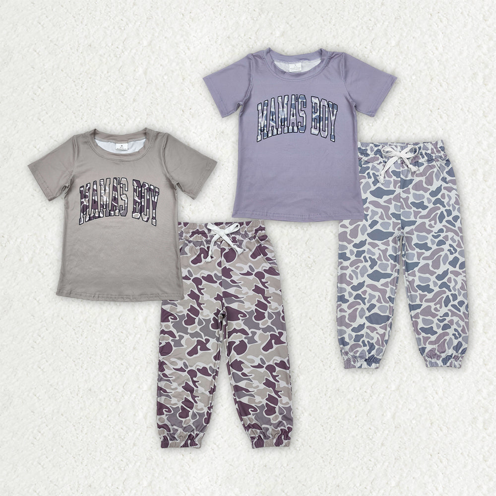 Sibling Baby Mama's Boy Top Pocket Jogger Pants Outfits Sets