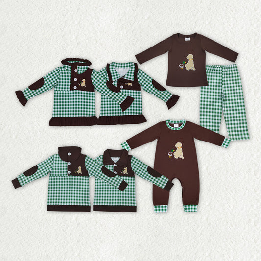 Sibling Girls Baby Boys Dog Duck Hunting Pullovers Clothes Sets