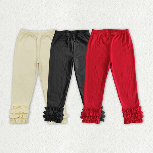 Sibling Kids Baby Girls Cotton Icing Ruffle Legging Pants