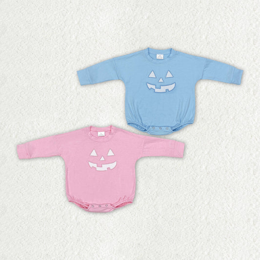 Sibling Boys Baby Infant Girls Halloween Smile Face Long Sleeve Rompers