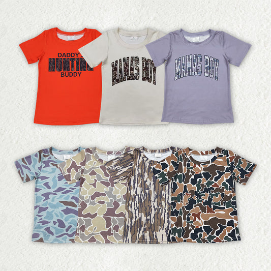 Sibling Baby Boys Camouflage Hunting Short Sleeve Tee Shirts Tops