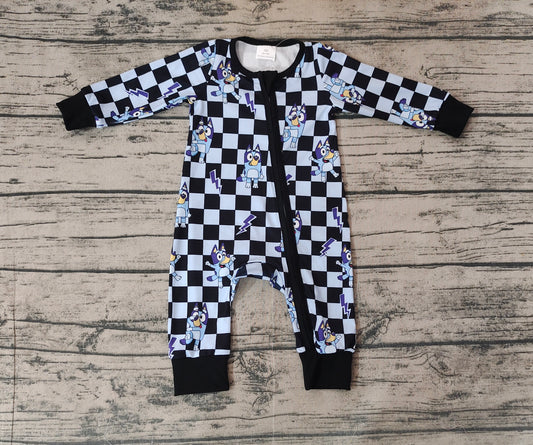 Baby Kids Dogs Zip Rompers