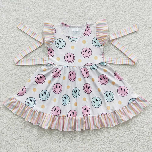 Baby Girls Smile Belts Knee Length Dresses