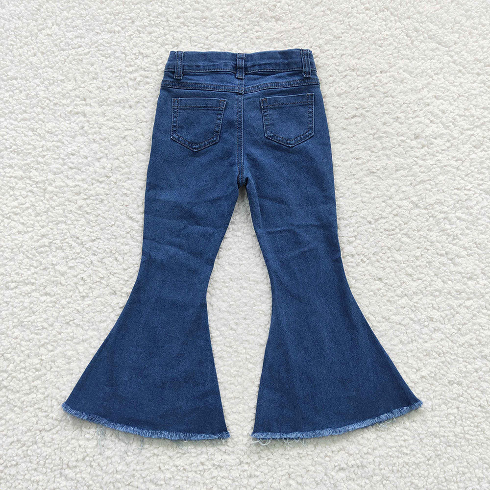 Baby Girls Stars Denim Bell Pants