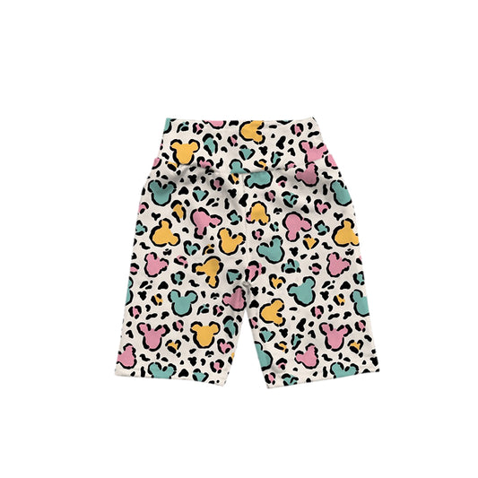 Baby Girls Colorful Cartoon Milk Silk Biking Shorts Preorder(moq 5)