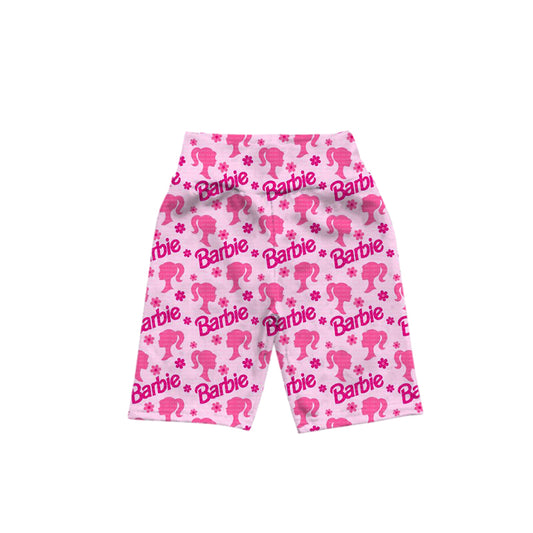 Baby Girls Pink Doll Milk Silk Biking Shorts Preorder(moq 5)