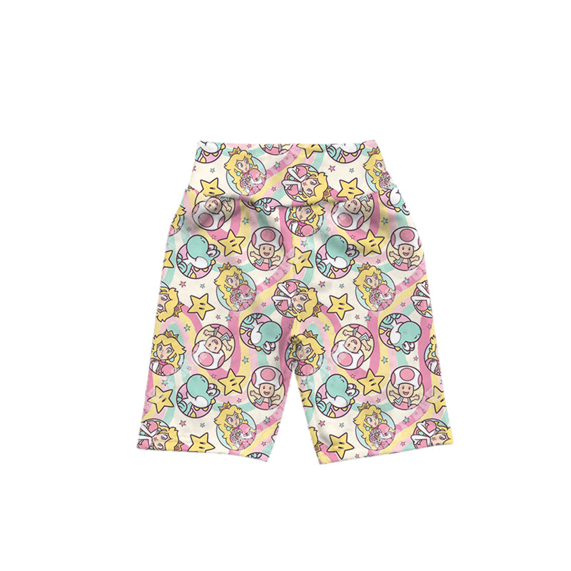 Baby Girls Super Cartoon Stars Milk Silk Biking Shorts Preorder(moq 5)