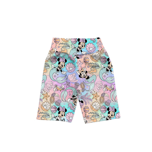 Baby Girls Cartoon Sea Milk Silk Biking Shorts Preorder(moq 5)