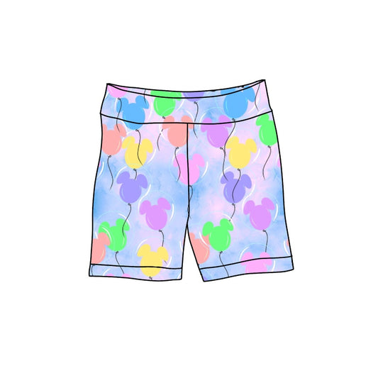 Baby Girls Colorful Cartoon Milk Silk Balloon Biking Shorts Preorder(moq 5)