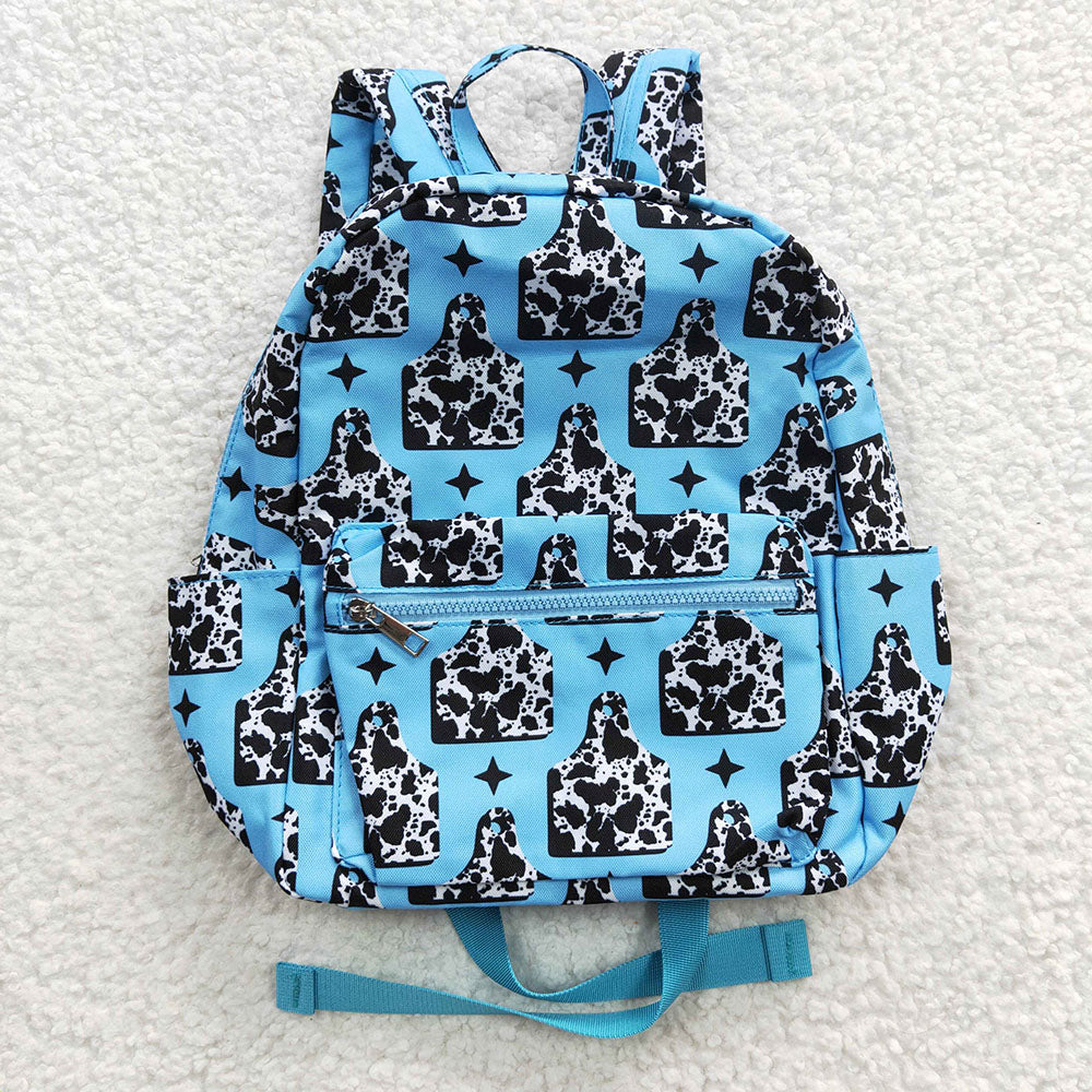 Baby Kids Children Cow Tags Print Western Back Bags