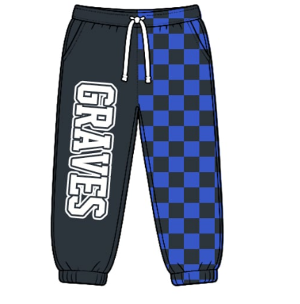 Preorder (moq 5)Baby Boys Graves Team Jogger Pants Bottom