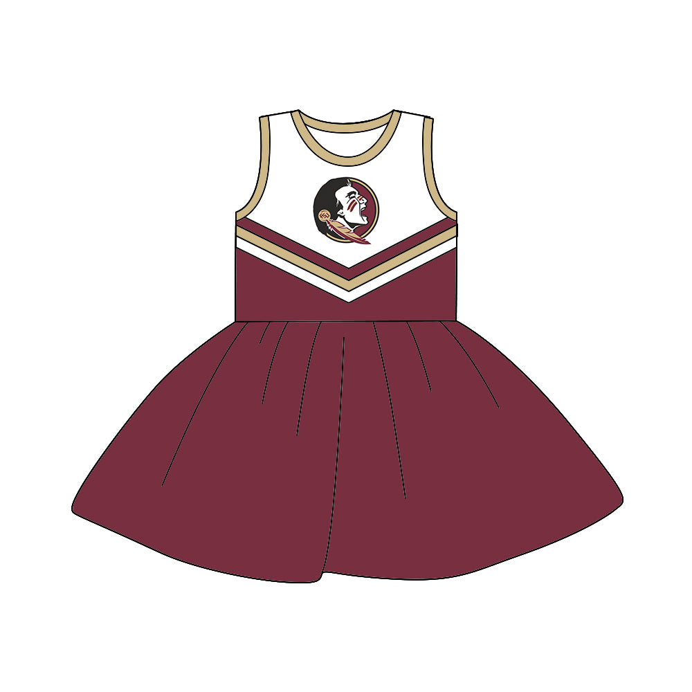 Baby Girls Team Sleeveless 22 A-Line Dresses preorder(moq 5)