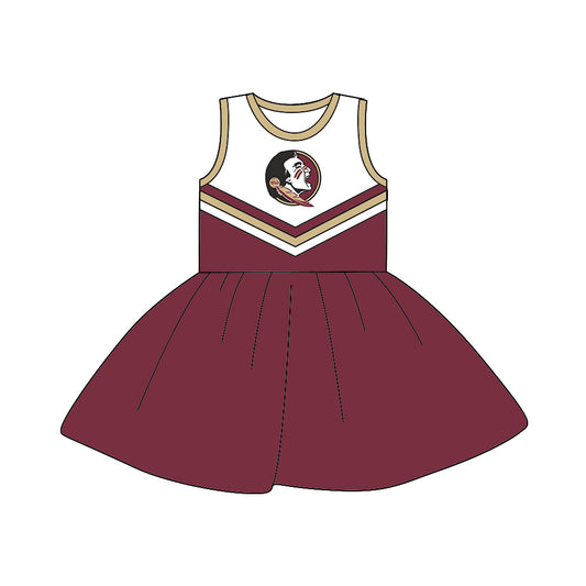 Baby Girls Team Sleeveless 22 A-Line Dresses preorder(moq 5)