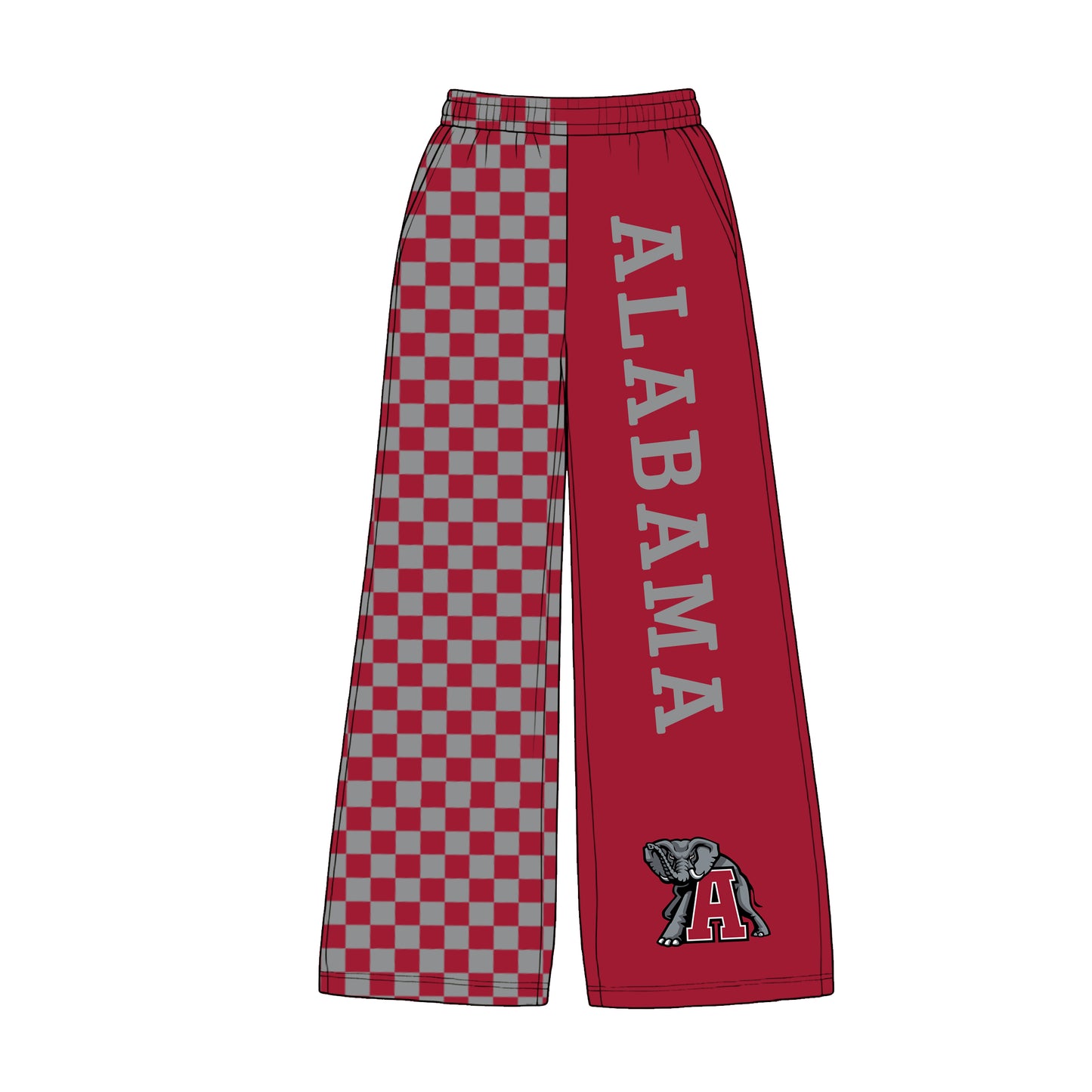 Preorder moq 5 Adult Women Alabama Checkered Team Pants Bottoms