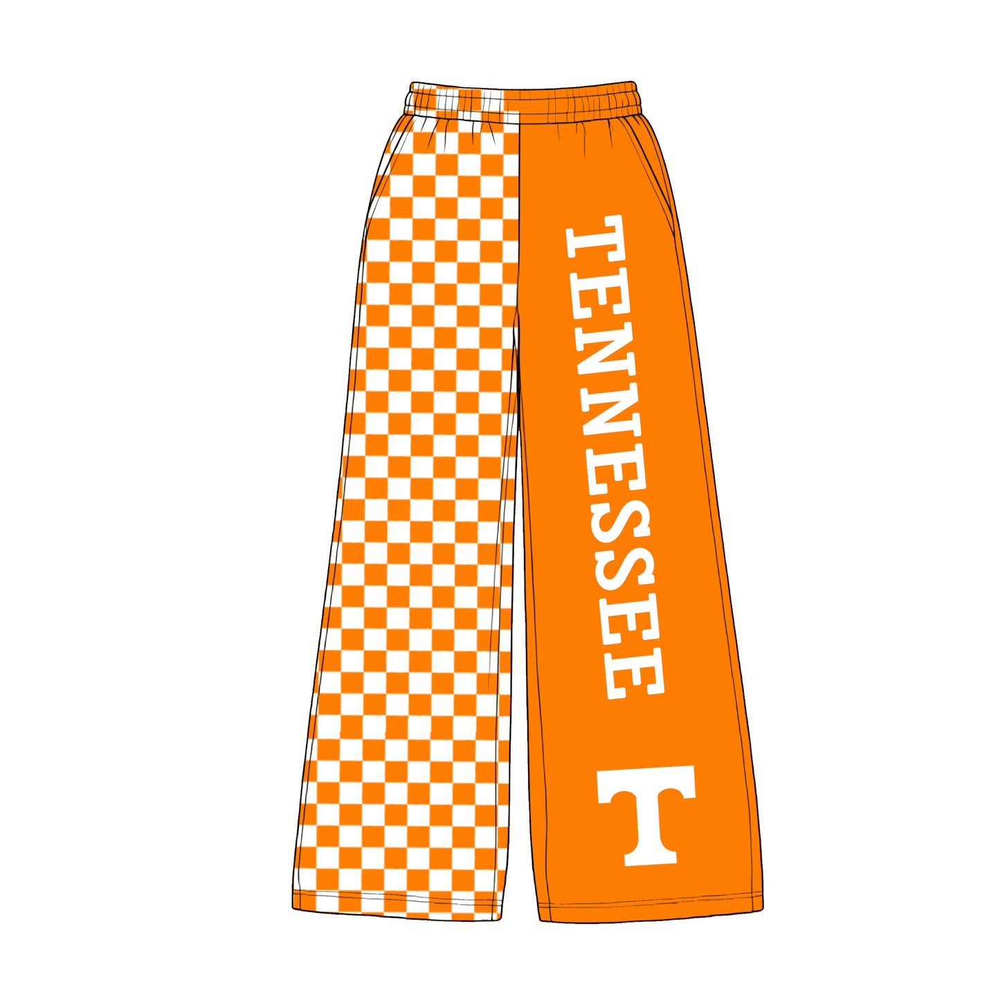 Preorder moq 5 Adult Women Tennessee Checkered Team Pants Bottoms