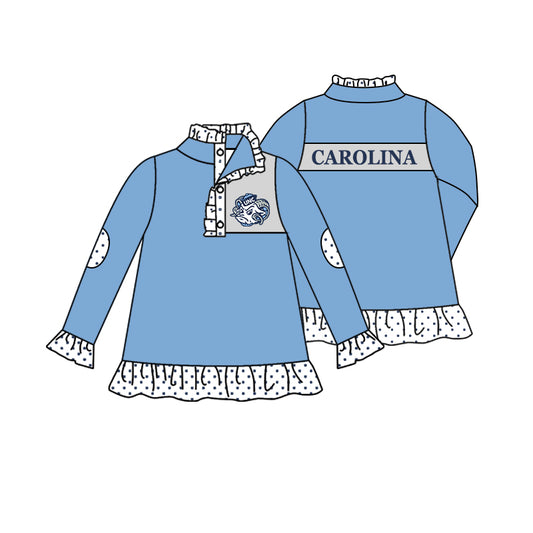 Baby Girls Ca Blue Team Pullover Jackets Tops preorder(moq 5)