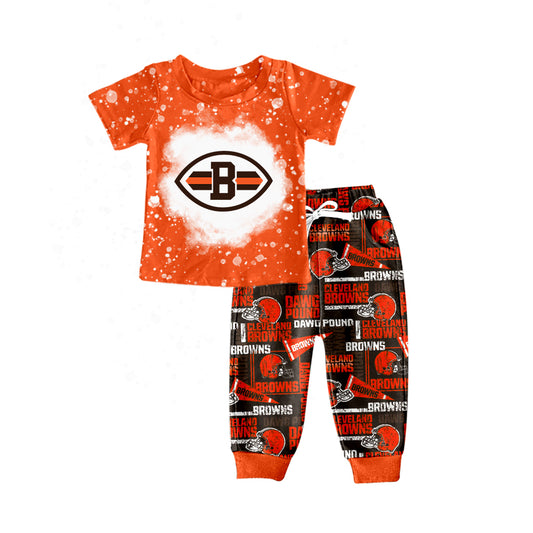Baby Boys Orange B Team Tee Pants Clothing Sets Preorder(moq 5)
