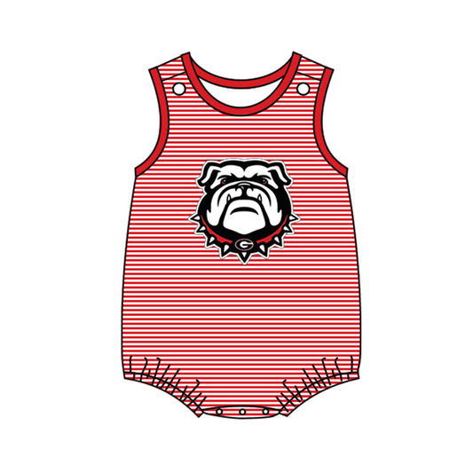 Baby Boys Team Dogs Stripes Rompers preorder(moq 5)