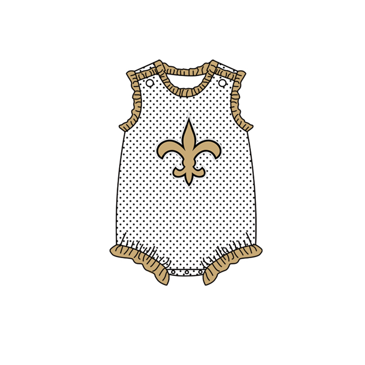 Baby Girls Team Anchor Dots Rompers preorder(moq 5)