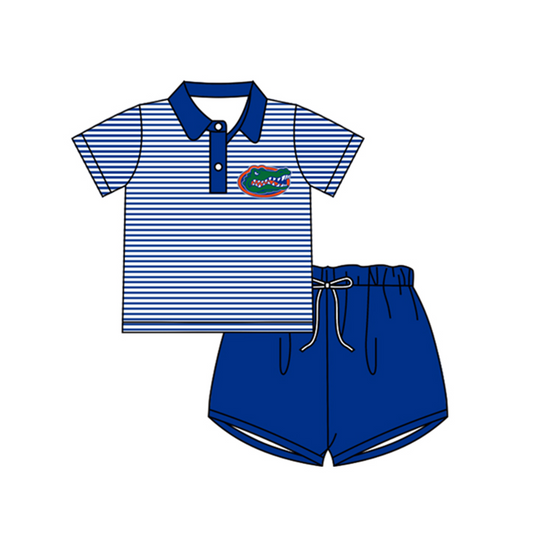 Baby Boys alligator team Pullover Top Shorts Clothes Sets preorder(moq 5)