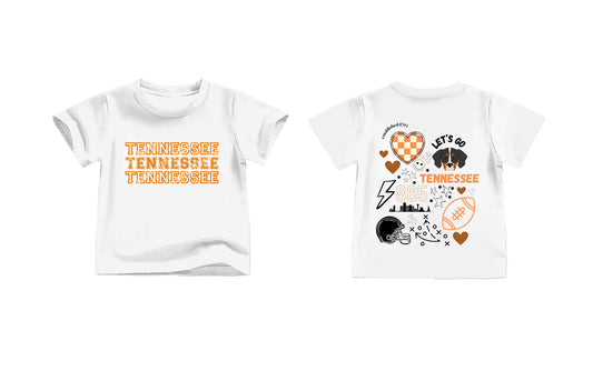 Baby Kids TN Team White Short Sleeve Shirts Tops preorder(moq 5)