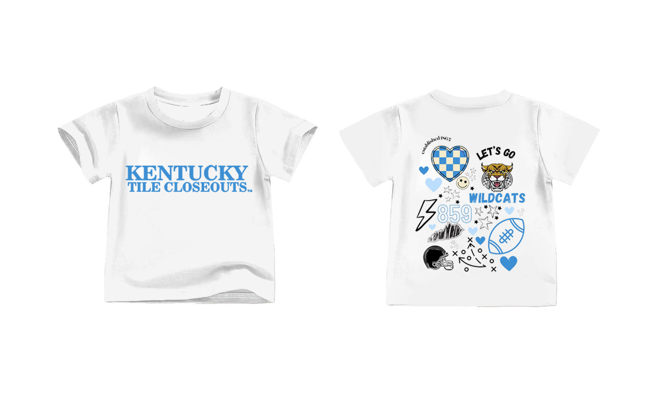 Baby Kids KY Team White Short Sleeve Shirts Tops preorder(moq 5)