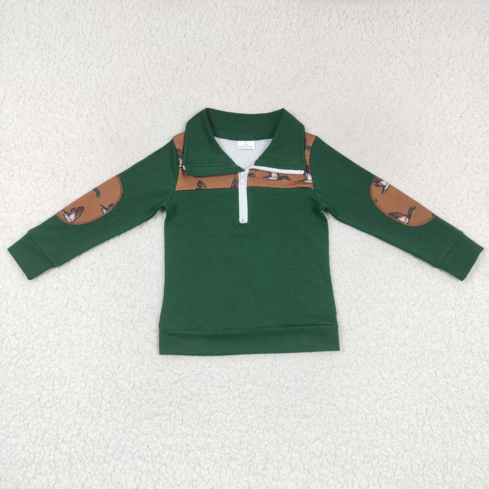 Baby Boys Duck Long Sleeve Pullover Tee Shirt Tops