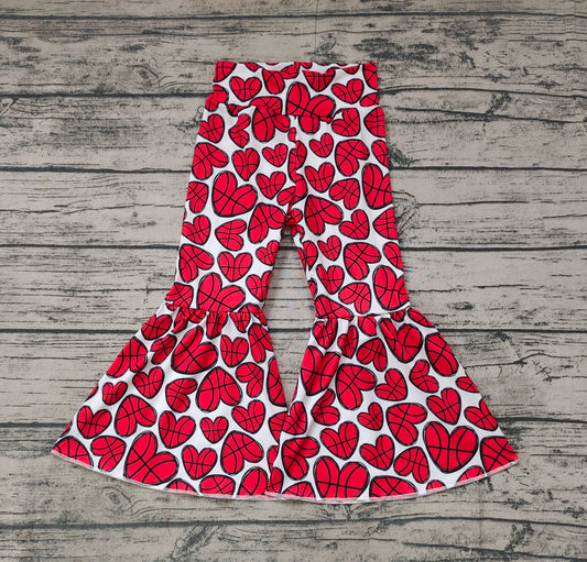 Baby Girls Toddler Basketball Hearts Bell Pants