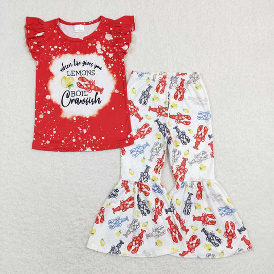 Baby Girls Crawfish Lemons Sibling Designs Clothing