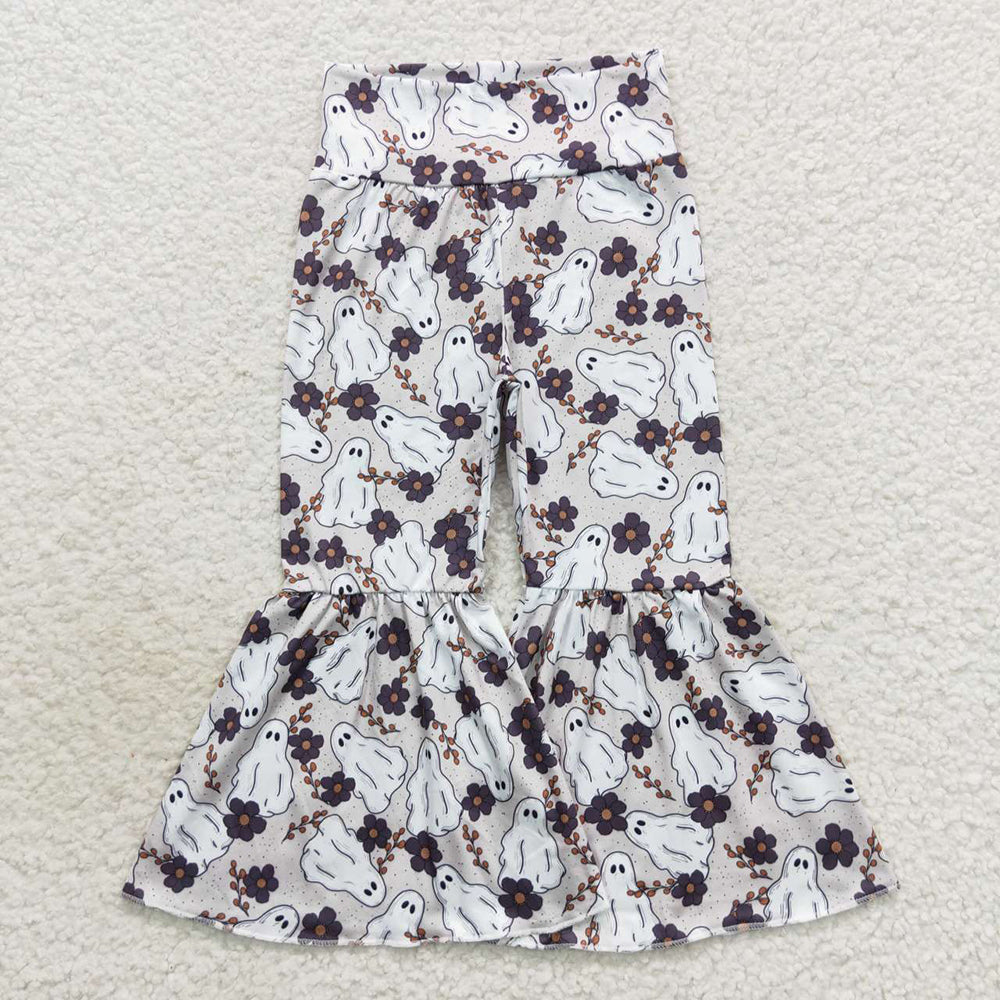 Baby Girls Grey Halloween Ghost Bell Pants