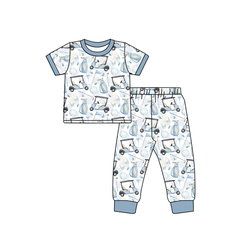 Baby Boys Golf Tee Shirt Pants Pajamas Sets preorder(moq 5)