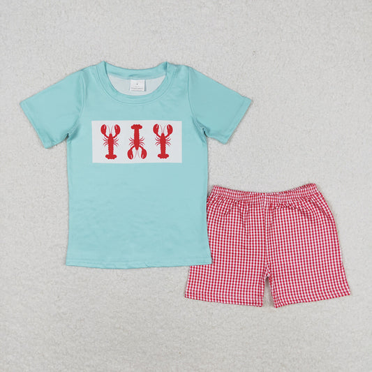Baby Boys Crawfish Short Sleeve Tee Shirt Shorts Clothes Sets