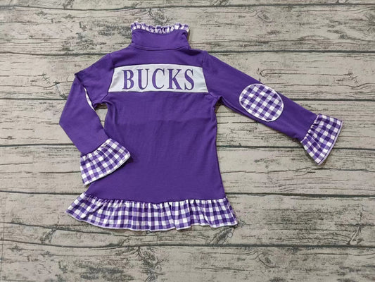 Baby Girls Bucks Team Long Sleeve Pullovers Tops preorder(moq 5)