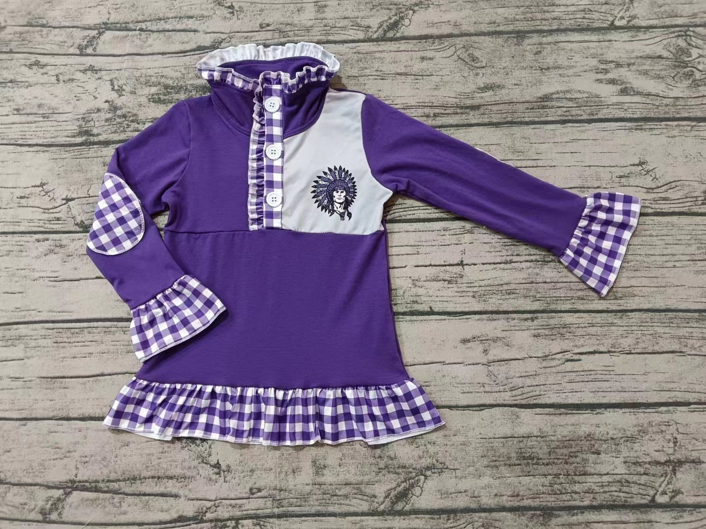 Baby Girls Bucks Team Long Sleeve Pullovers Tops preorder(moq 5)