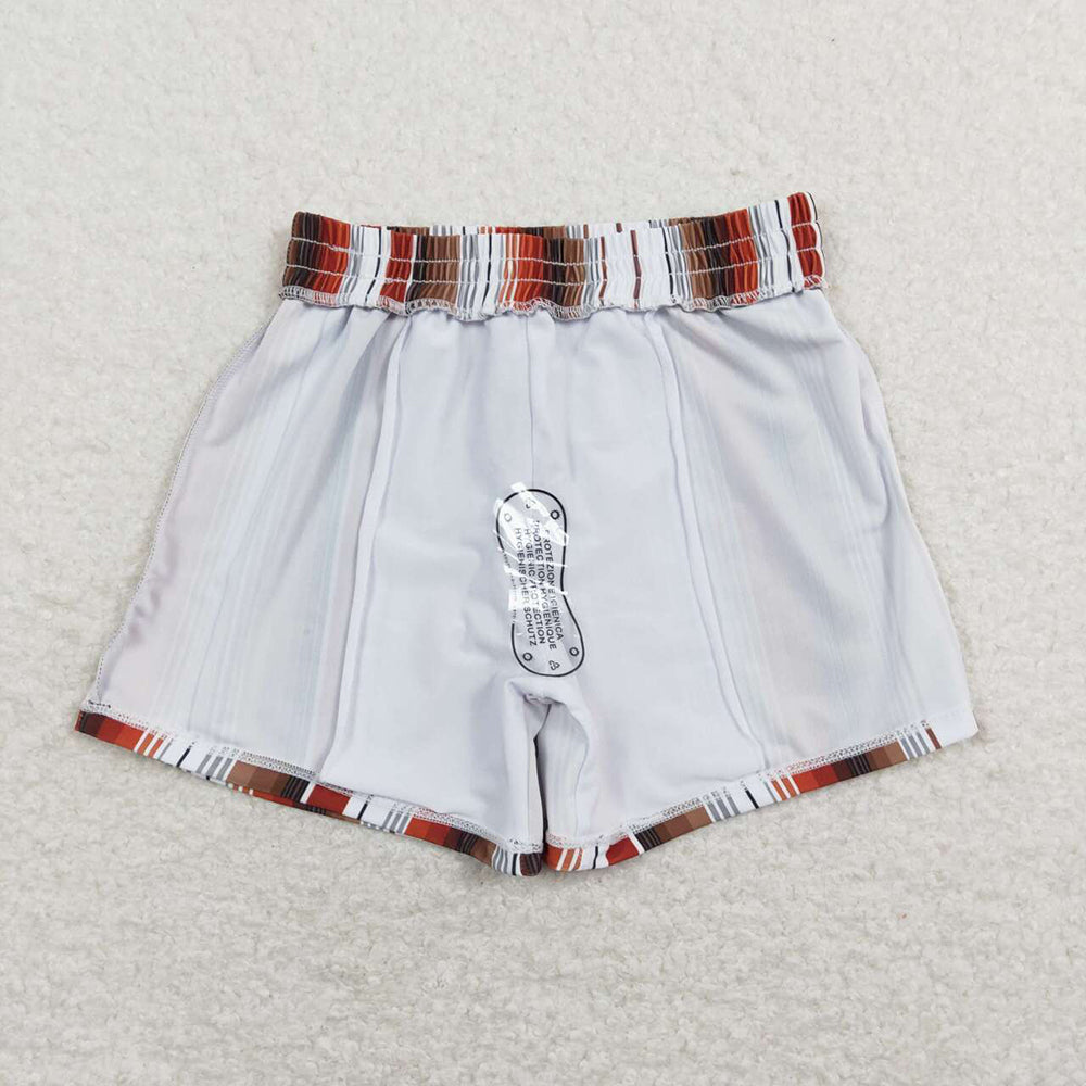 Baby Boys Summer Western Brown Stripes Trunks Swimsuits Swimwear