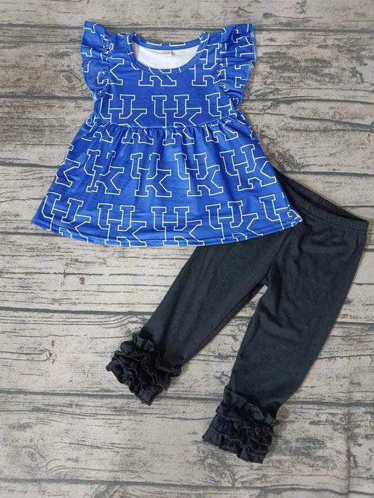 Baby Girls Team UK Blue Pearl Tunic Icing Legging Pants Clothing Sets Preorder(moq 5)