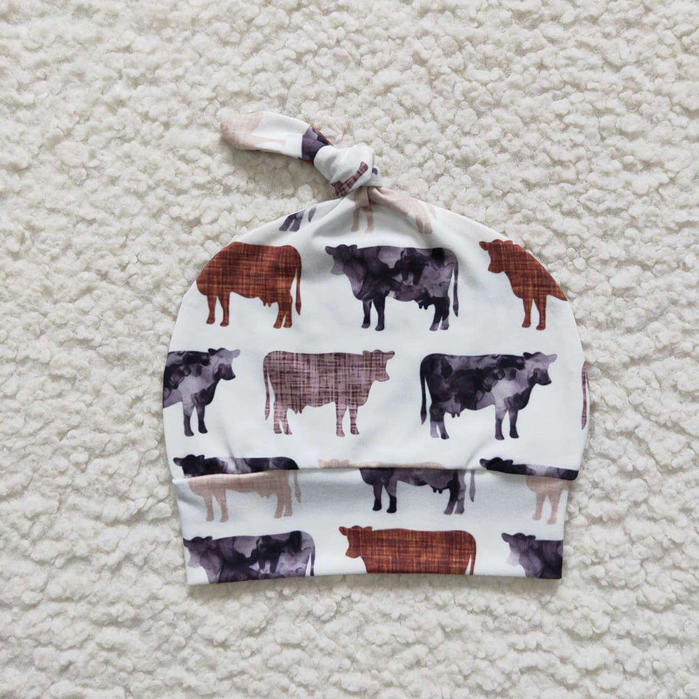 Baby Infant Newborn Boys Western Cows Hats