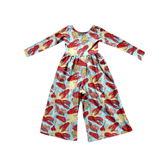 Baby Girls Crawfish Corns Long Sleeve Jumpsuits preorder(moq 5)