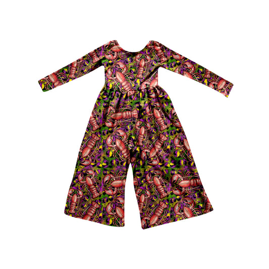 Baby Girls Crawfish Long Sleeve Jumpsuits preorder(moq 5)