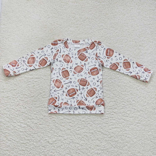 Baby Kids Football Long Sleeve Tee Shirts Tops