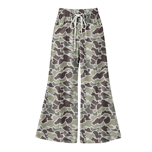 Preorder (moq 5) Adult Women Dark Grey Camouflage Pants Bottoms Trousers