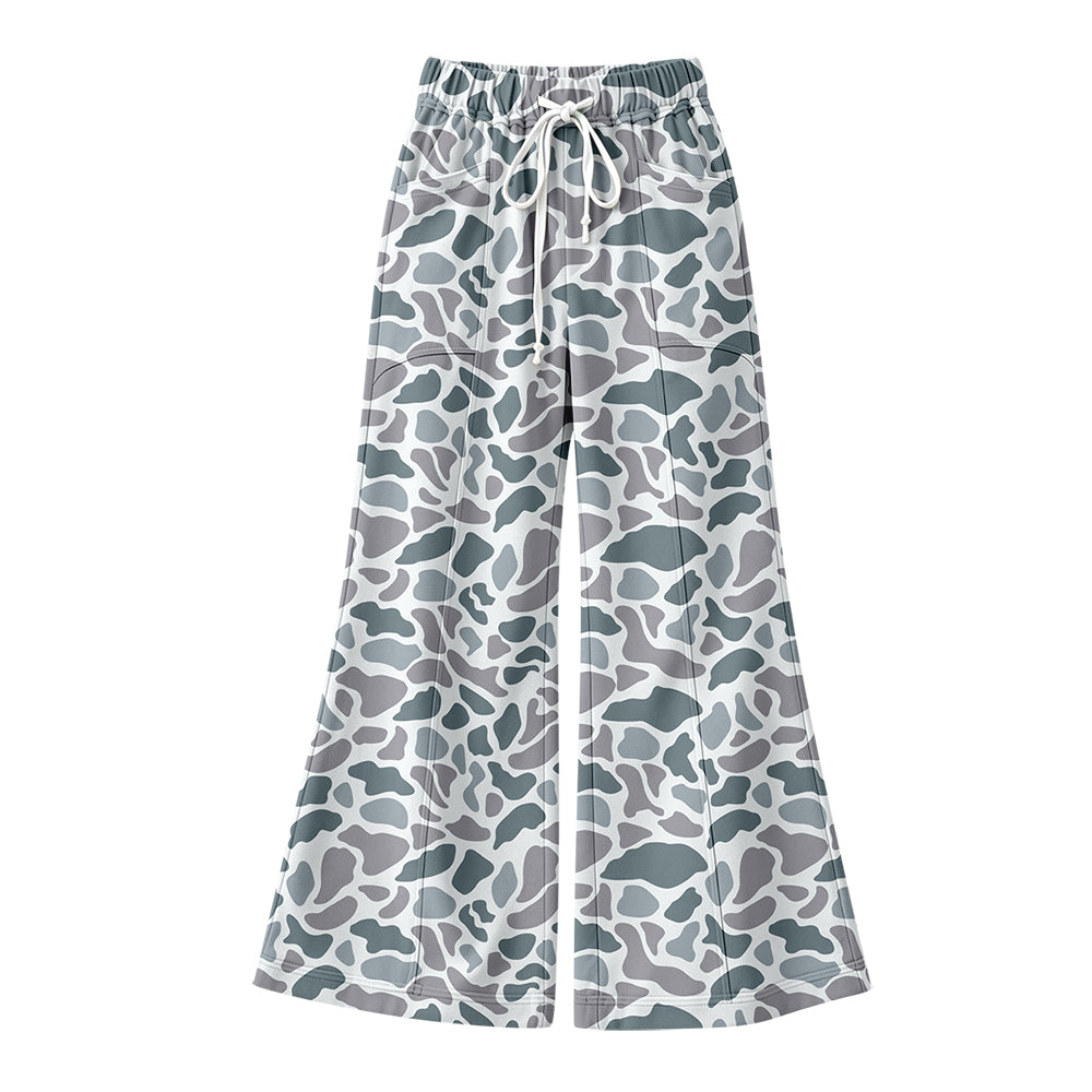 Preorder (moq 5) Adult Women Old School Grey Camouflage Pants Bottoms Trousers