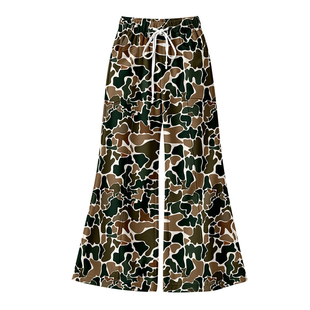 Preorder (moq 5) Adult Women Brown Camouflage Pants Bottoms Trousers