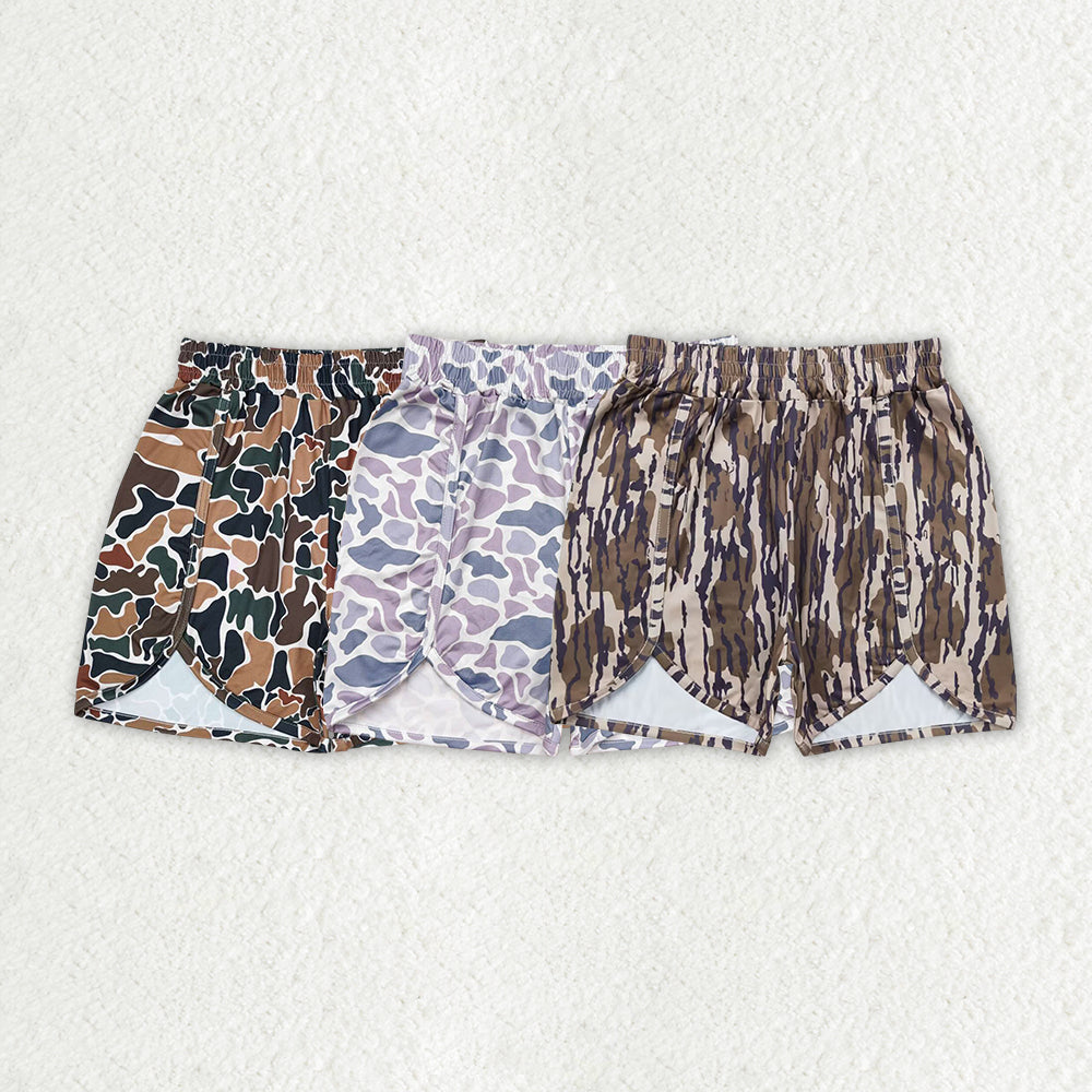 Adult Women Summer Camo Bottoms Shorts