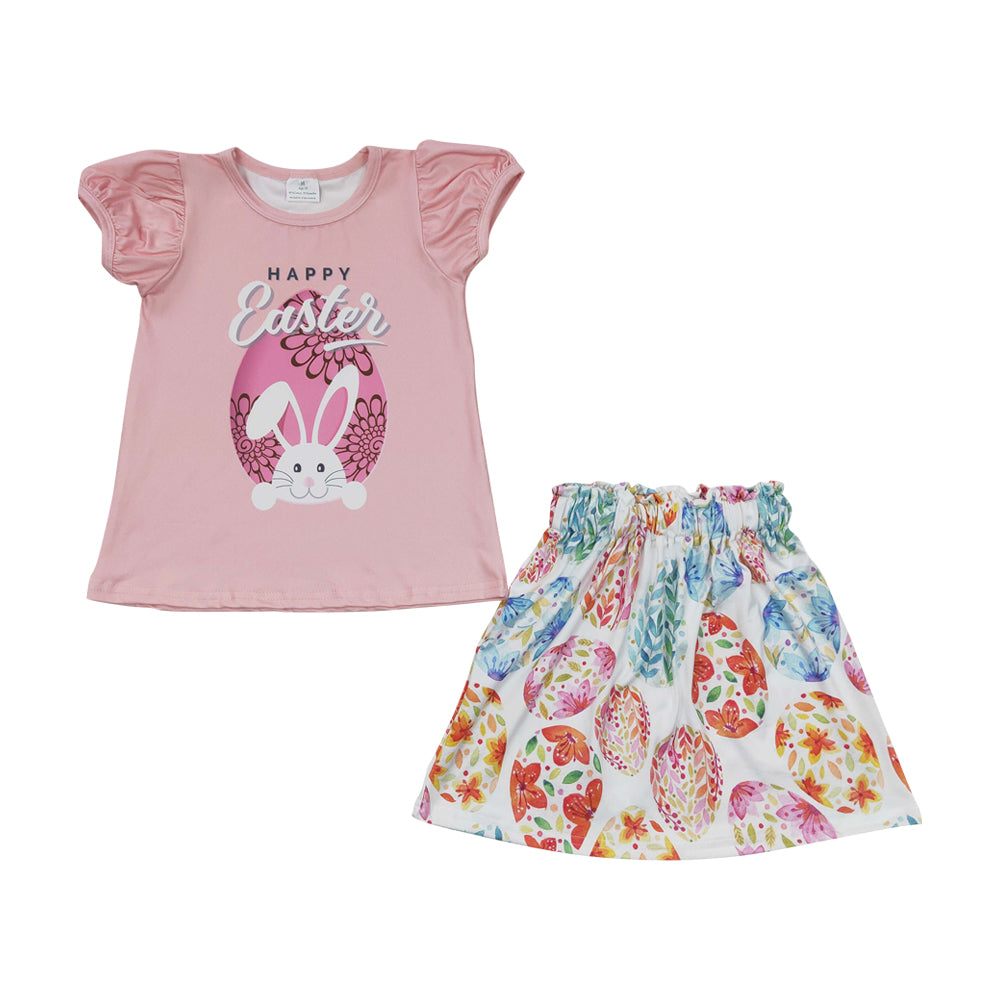 Baby Girls Happy Easter Skirts Clothes Sets