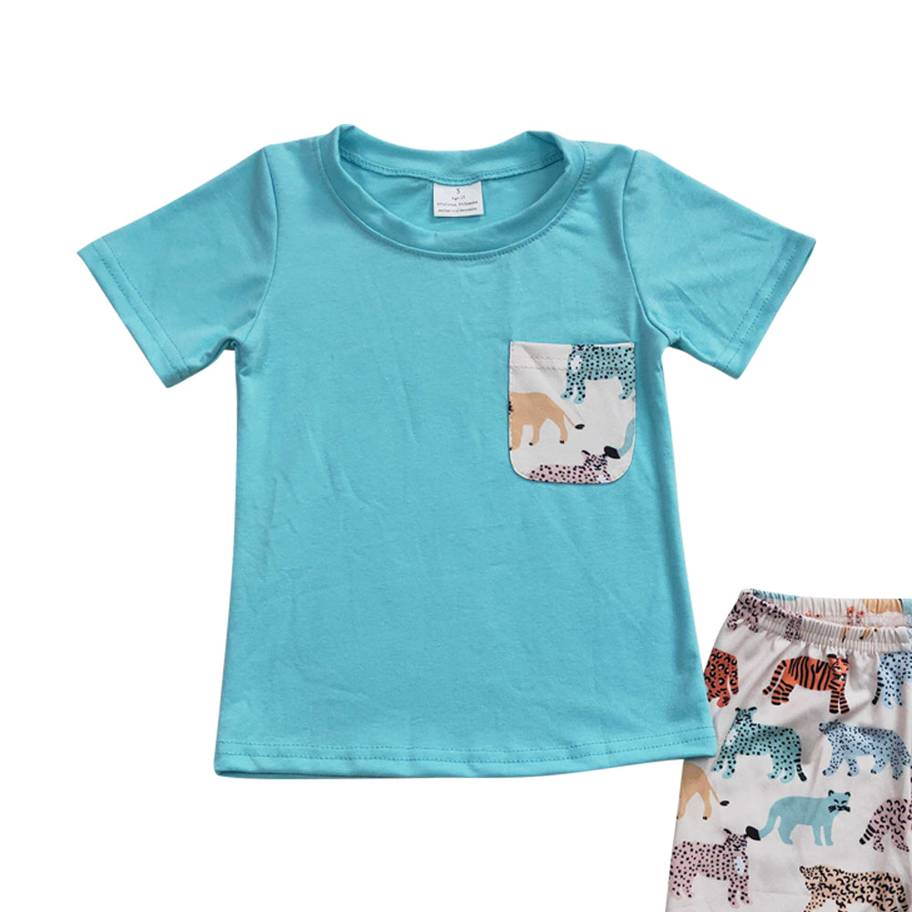 Baby Boys Animal Pockets Shorts Sets